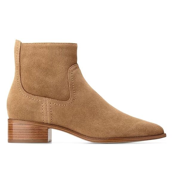 Cole Haan Naia Tan Suede Ankle Booties: Size 7 New - Picture 4 of 7